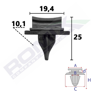 spinka listwy C10030