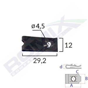 blaszka montażowa 16036