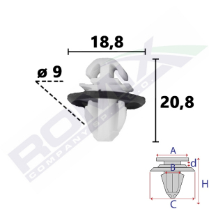 spinka listwy C70857