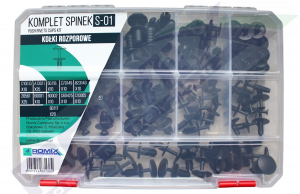 Zestaw spinek S-01 - kołki rozporowe