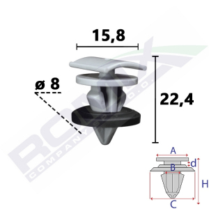 spinka listwy C80156
