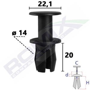 kołek rozporowy C80182