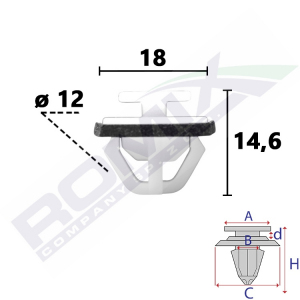 spinka listwy C80114