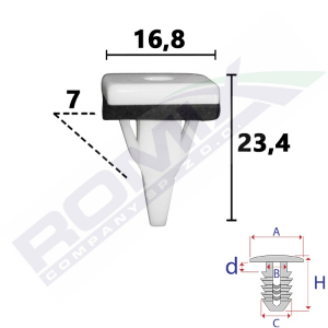 spinka listwy B25237